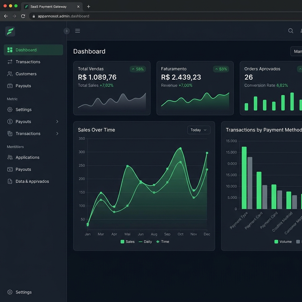 Painel Administrativo do Gateway Essentials